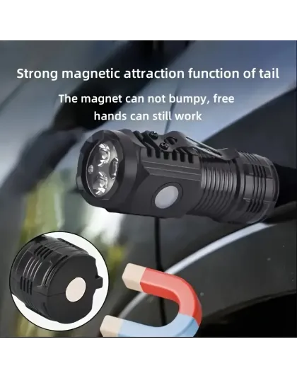 Rechargeable Mini Flashlight with Clip