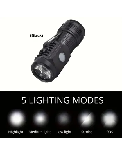 Rechargeable Mini Flashlight with Clip