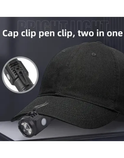 Rechargeable Mini Flashlight with Clip